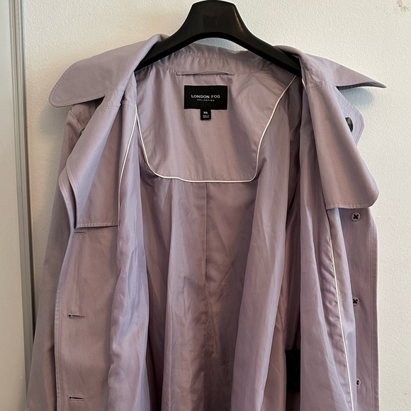 London Fog XXL Purple/Violet Trench Rain Coat - Picture 7 of 11